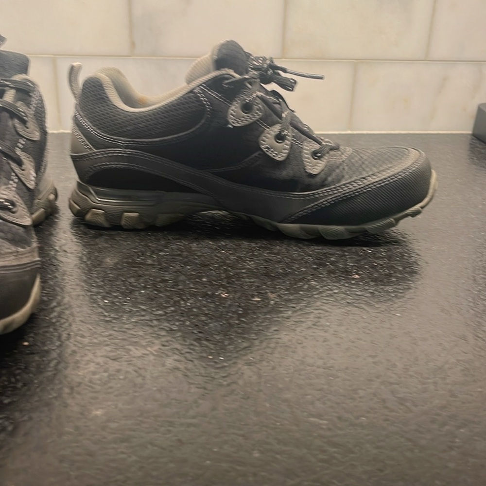 Ahnu by Teva sturdy hiking sneakers. Dark and light gray- Size 7.5